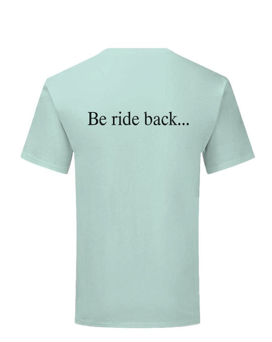 T-shirt Be ride back sage green