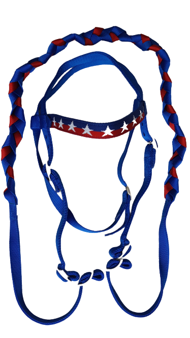 Lakota nylon headstall stars