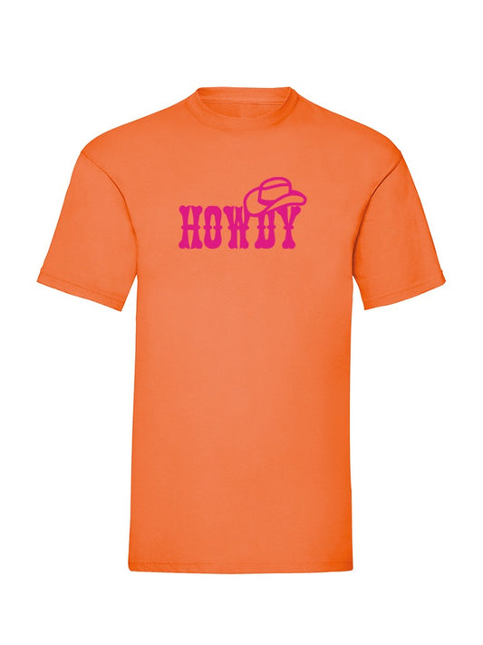 T-shirt Howdy orange